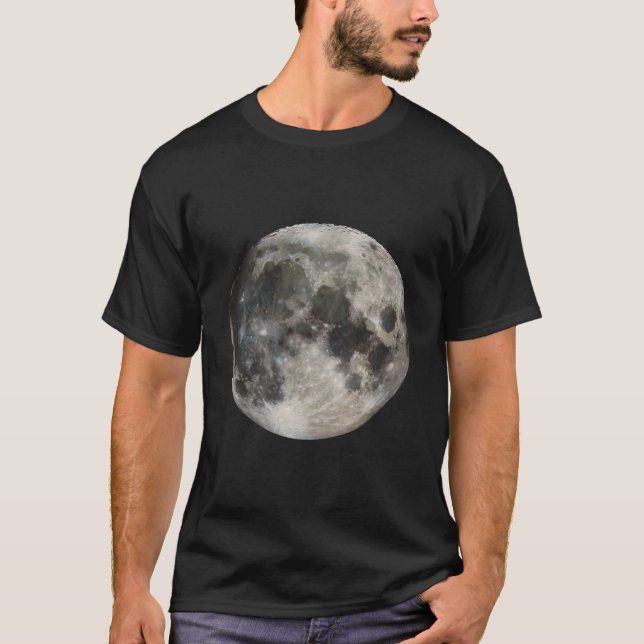 Full Moon Phase Space Love Photography Astronomy T-Shirt (Vorderseite)