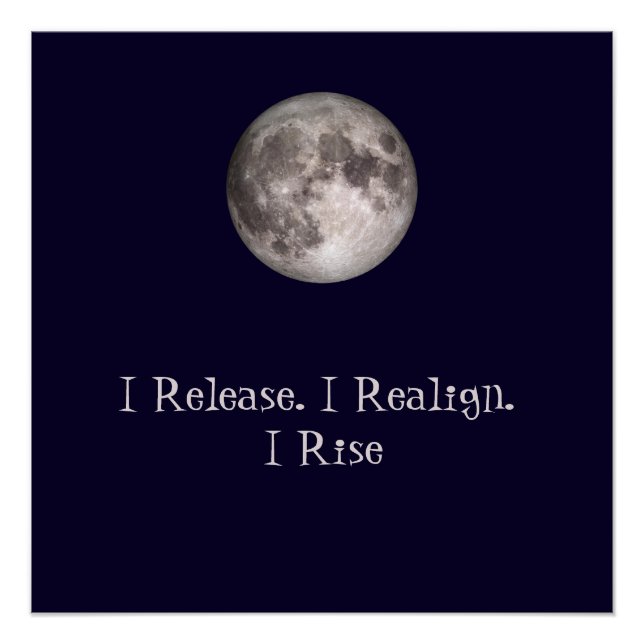 Full Moon Ritual I Release I Realign I Rise Poster (Vorderseite)