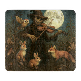 Full Moon Scarecrow Serenade Schneidebrett