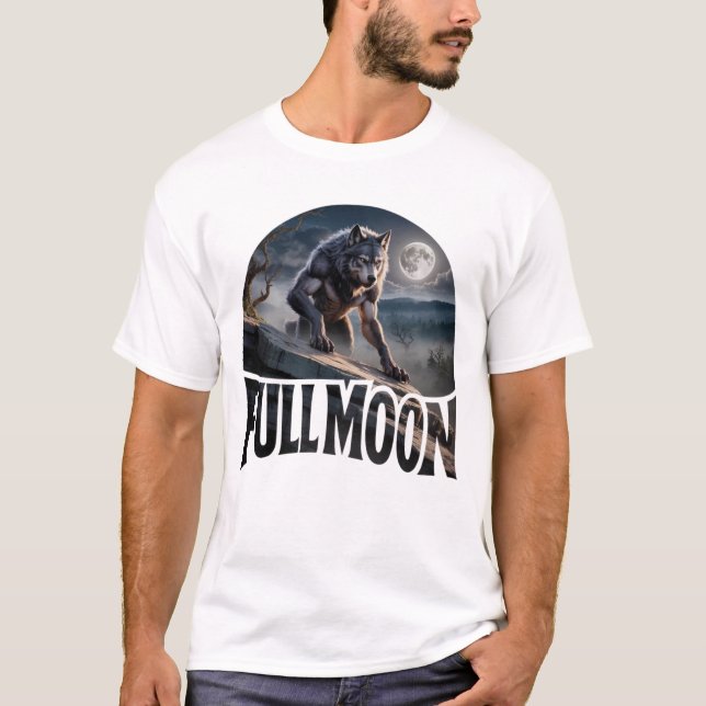 Full Moon Werewolf T-Shirt (Vorderseite)