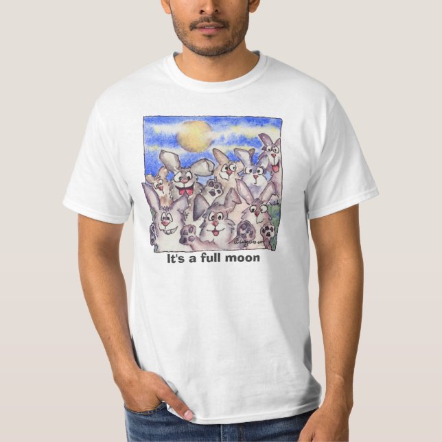 Full Moon Wild Bunnies T-Shirt (Vorderseite)
