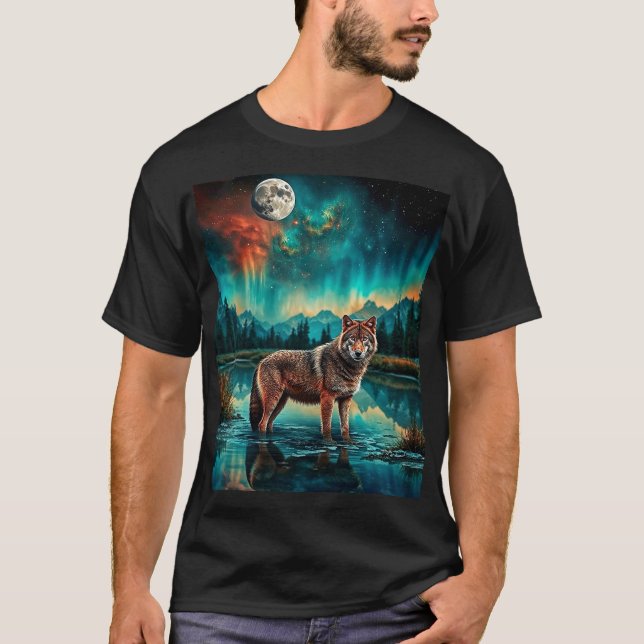 Full Moon Wolf T-Shirt (Vorderseite)