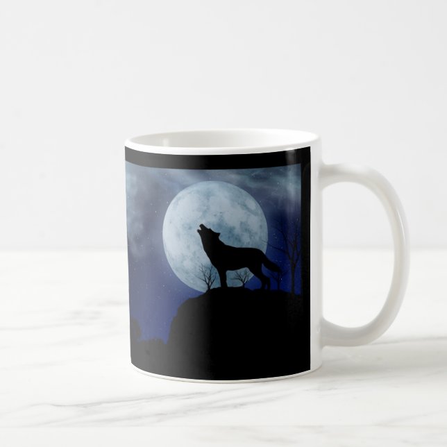 Full Moon Wolf Tasse (Rechts)