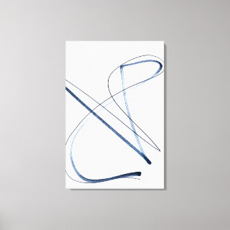 Full Motion, Minimalistische Abstrakte Linienkunst Leinwanddruck