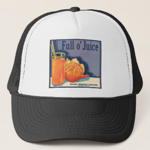 Full o' Juice Vintage-Orangen-Anbau-Werbung Truckerkappe