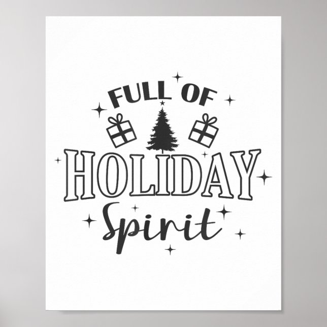 Full Of Holiday Srit Christmas Holiday  Poster (Vorne)
