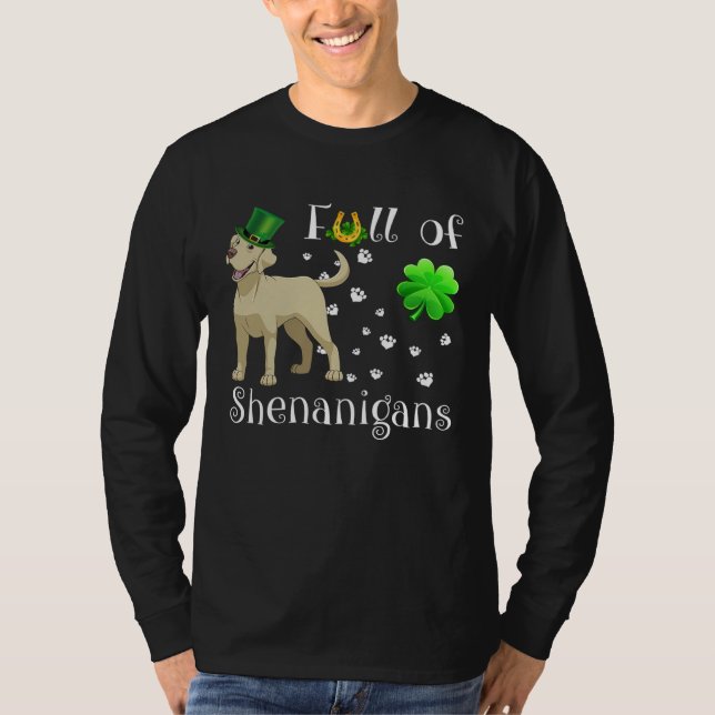 Full Of Shenanigans labrador Dog Irish T-Shirt (Vorderseite)