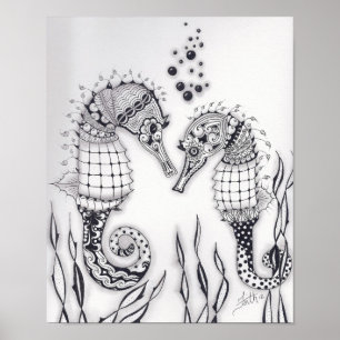 Full Size Seahorses Poster