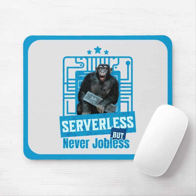 Full-Stack Developer Software Engineer Monkey Fun Mousepad (Mit Mouse)