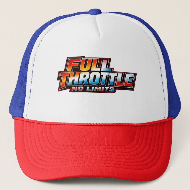 Full Throttle No Limits Mütze – Patriotische Rennm (Vorderseite)