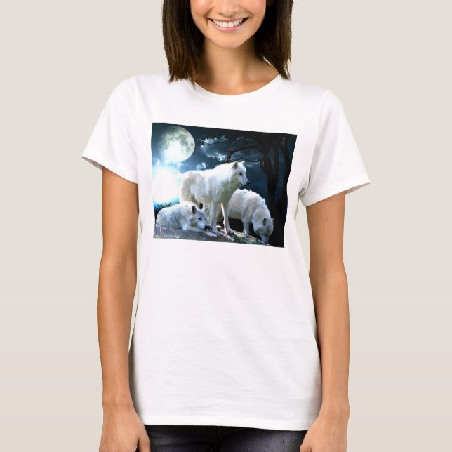 Full Wolf Moon Long-Sleeve Shirt (Vorderseite)