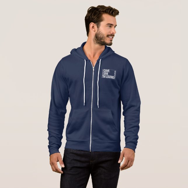 Full-Zip Hoodie | Bella Canvas Introvert (Vorne ganz)