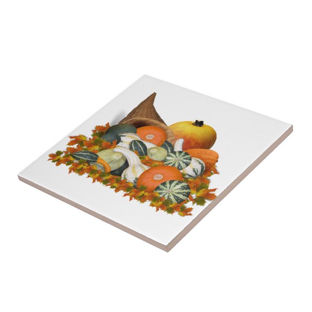 Fülle Kürbis Thanksgiving Fliese (Seite)