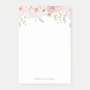 Fülle Rose Trendrosa Wasserfarbe Post-it Klebezettel