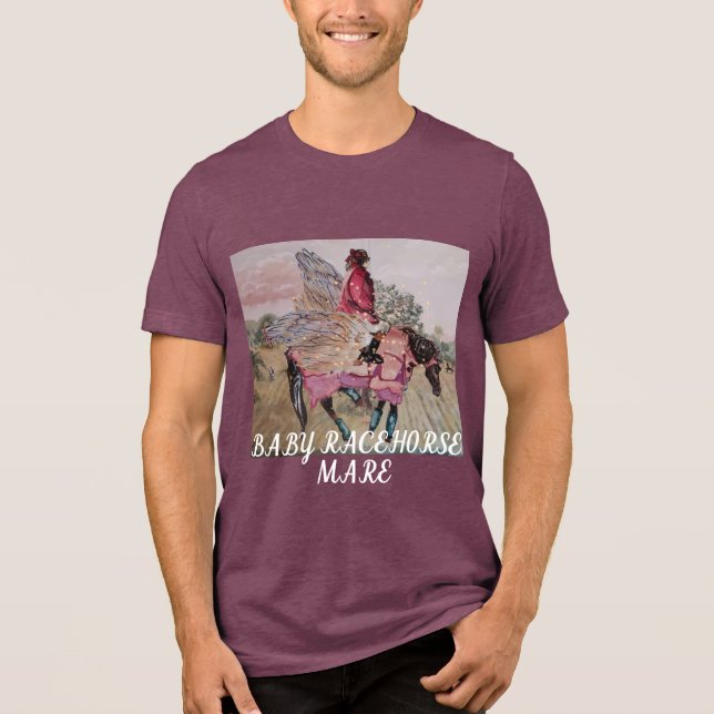 FÜLLEN-RENNPFERDSTUTE Tri-Blend SHIRT (Vorderseite)