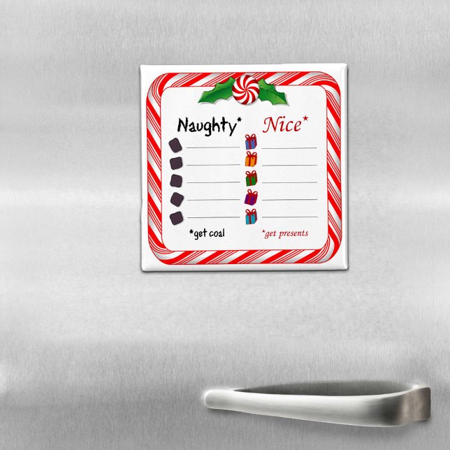 Füllen Sie das Blanks Magnet Naughty oder Nice aus (Did you make the list? Naughty and Nice List Magnet.)