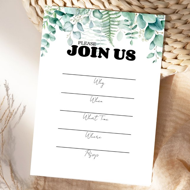 Füllen Sie den leeren Mehrzweck-Eucaplyptus aus Einladung (Von Creator hochgeladen)