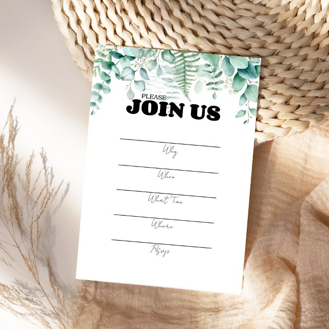 Füllen Sie den leeren Mehrzweck-Eucaplyptus aus Einladung (Von Creator hochgeladen)