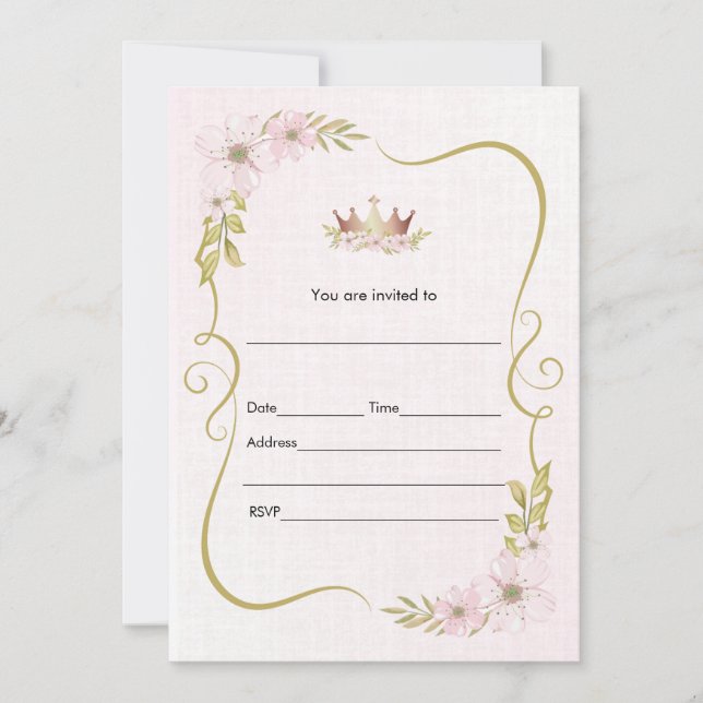 Füllen Sie die einladende Aquarelldruckerin aus Einladung (Vorderseite)