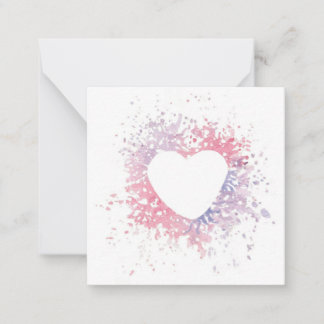 Füllen Sie die Notizkarte für mein Herz aus Mitteilungskarte