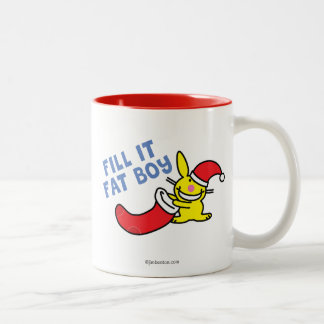 Füllen Sie es fetter Junge Zweifarbige Tasse