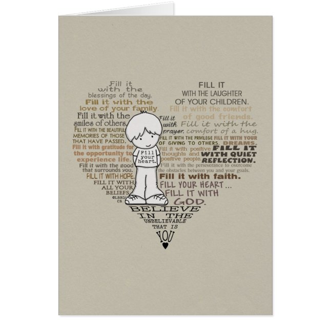 Füllen Sie Ihr Herz-Tan (Vorne)