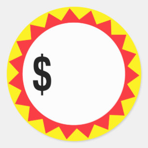 Füllen Sie Ihre eigenen Preisrabattaufkleber aus Runder Aufkleber