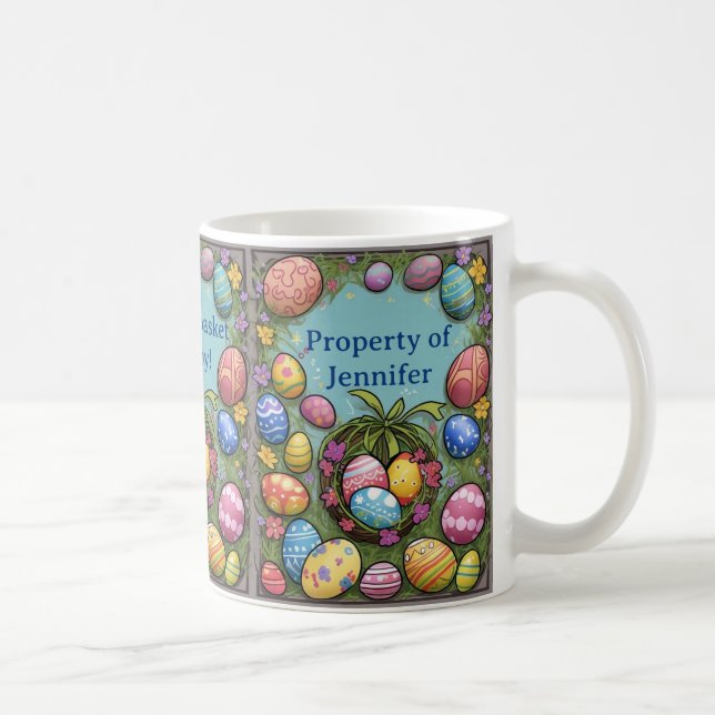 Füllen Sie Ihren Korb mit Personalisiertem Ostern. Kaffeetasse (Rechts)