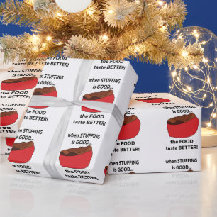 Füllen von Lebensmitteln Geschenkpapier