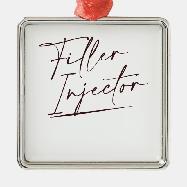 Füller-Injektor Kosmetische Einspritzdüse Ornament Aus Metall (Vorne)