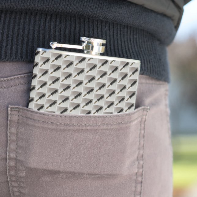 Füllhalter Gemustert Flachmann (Beispiel)