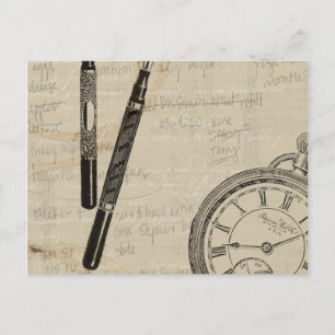 Füllhalter und Watchface mit Notizen