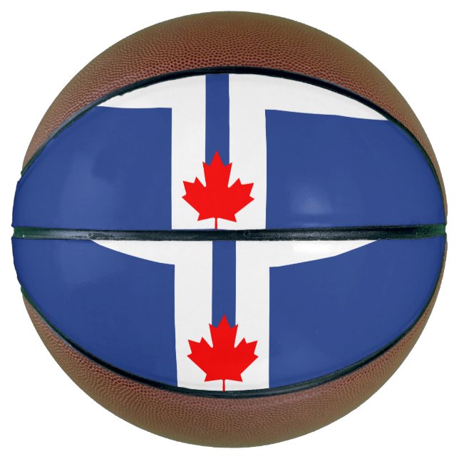 Fullsize Basketball with Flag of Toronto, Canada (Vorderseite)