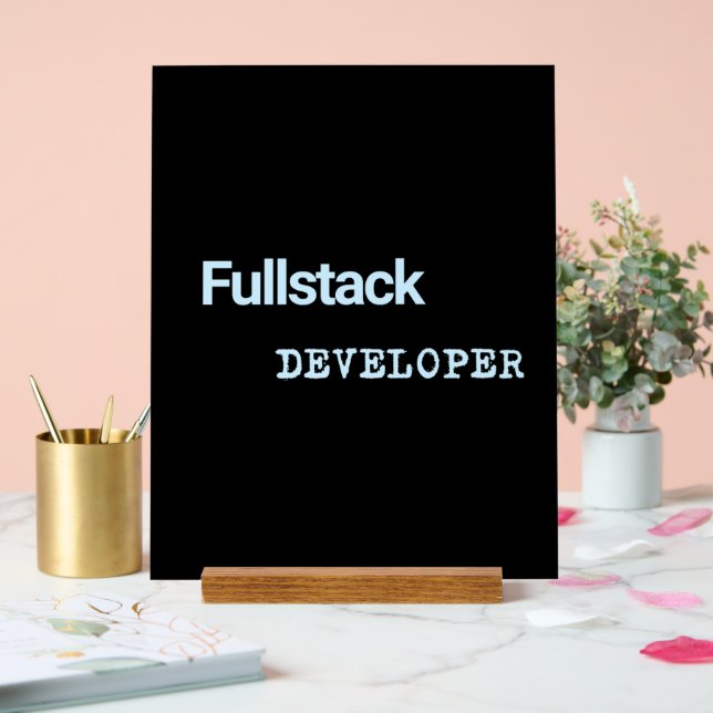 Fullstack-Entwickler-Banner Acrylschild (Hochzeit)