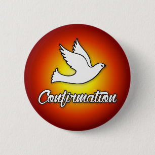Fülltaste, Religious Dove on Red, Bestätigung Button
