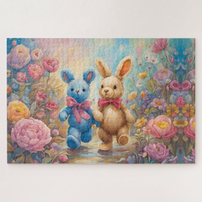 Füllungen in einem Teiggarten Puzzle (Horizontal)