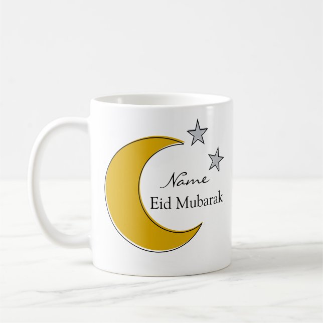 Fully Customizable Eid Mug -Eid Mubarak Coffee Cup Kaffeetasse (Links)