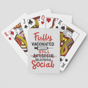 Fully Vaccinated Antisocial COVID 19 Vaccine Spielkarten