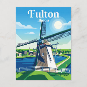 Fulton (Illinois) Postkarte