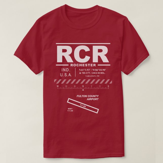 Fulton Landkreis Airport RCR T - Shirt (Design vorne)