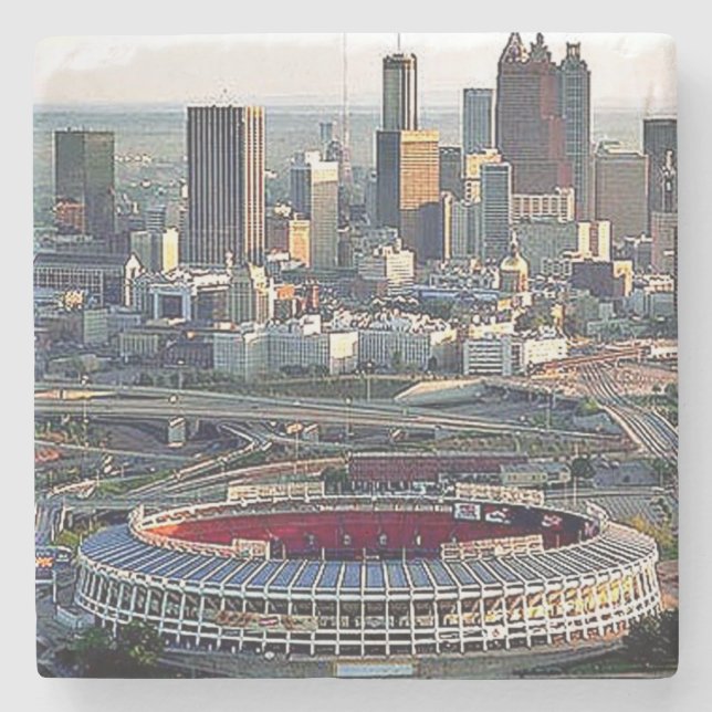 Fulton Landkreis Atlanta Georgia Untersetzer (Vorderseite)