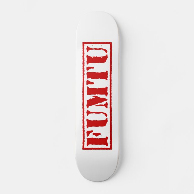 FUMTU SKATEBOARD (Vorderseite)