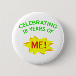 Fun 18. Geburtstagsgeschenk Idee Button