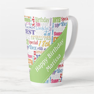 Fun 18. Geburtstagsparty - Favoriten Personalisier Milchtasse
