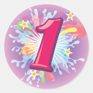 Fun 1 Explosionsaufkleber Runder Aufkleber