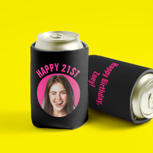 Fun 21. Geburtstag CUSTOM TEXT Foto Dosenkühler