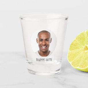 Fun 40. Geburtstag CUSTOM TEXT Foto Shot Glass Schnapsglas
