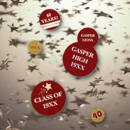 FUN 40. Klassentreffen Tischkonfetti Konfetti