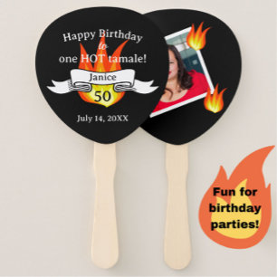 Fun 50. Geburtstag "Hot Tamale" Personalisiertes F Fächer