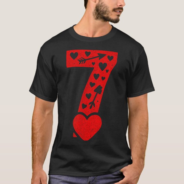 Fun 67 Number 6-7 6 7 Matching Valentine Six Seven T-Shirt (Vorderseite)